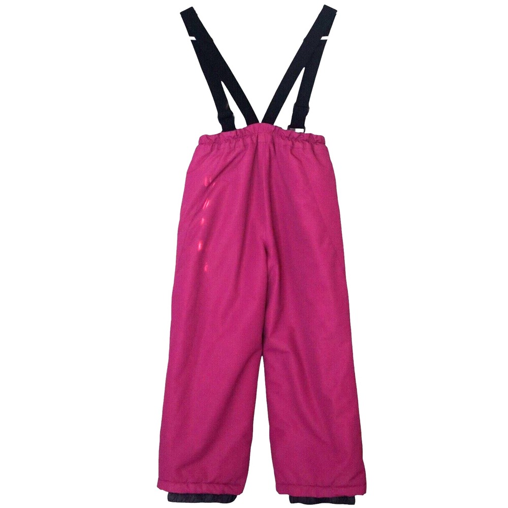 ICEBERG Girls Ski Snowpants With Adjustable‎ Shoulder Straps Size 6/6X Hot Pink